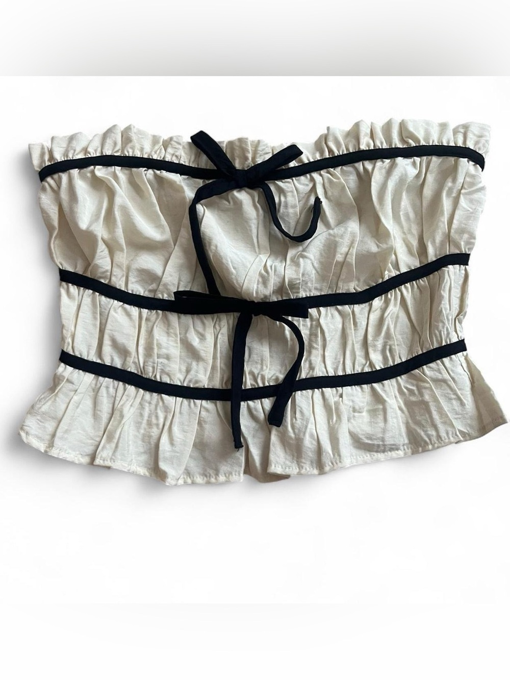 Tube top chic crème